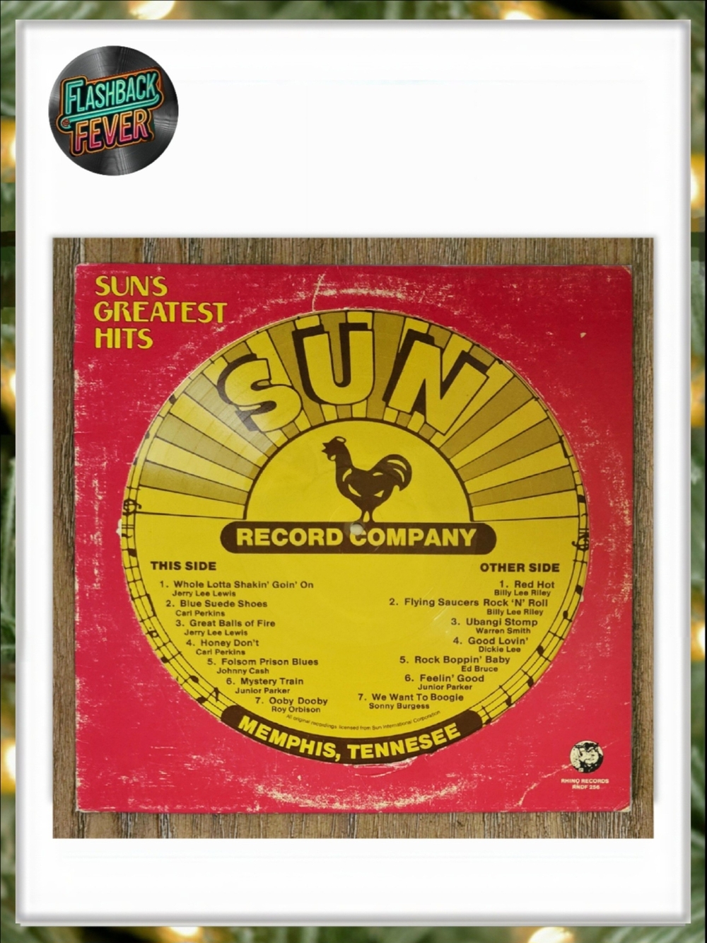 Sun's Greatest Hits•US Comp 1984 (RNDF 256) Picture Disc•Rainbo Pressing, 1st Ed